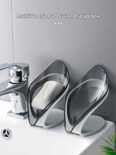 4 new gray color soap holders