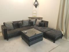 7 seater L shape Sofa with center table