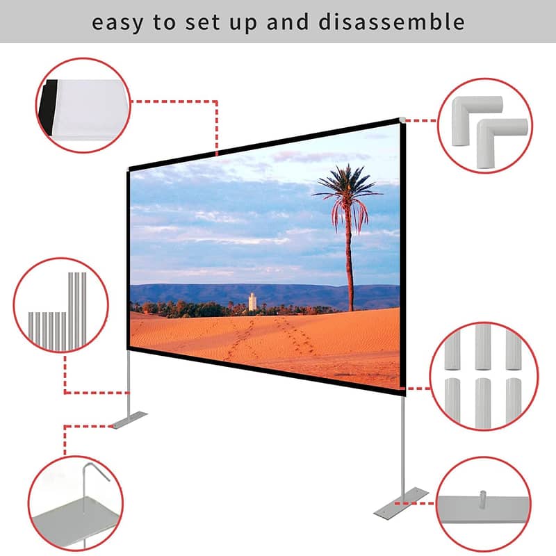 4K Projection Screen complete set 1