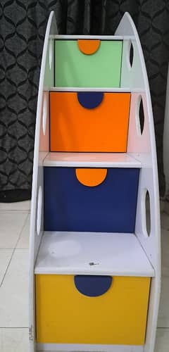 stair storage unit + cloth stand