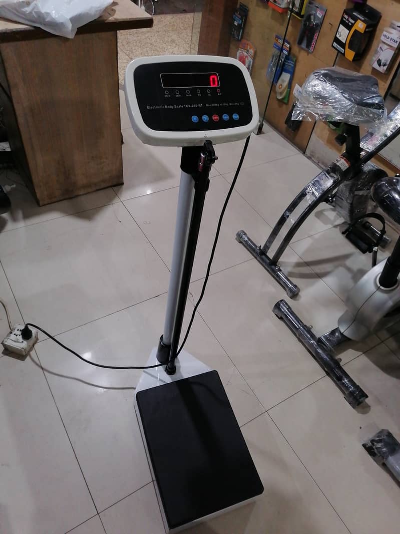 Digital weight and Heigth scale with battery 200kg capacity 0