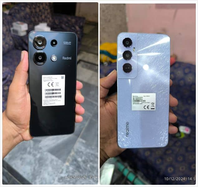 Redmi Note 13 8/256 and Realme c65 8/256 just box open 0