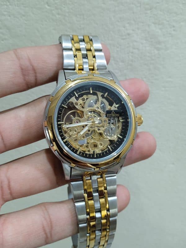 skeleton watch with shining needles 0