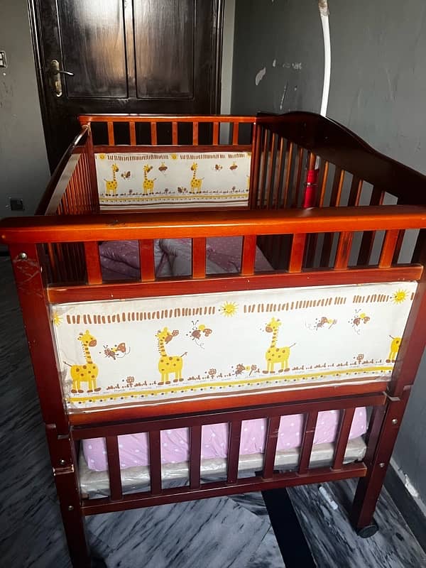 Wooden baby cot 2