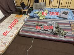 Four Mattress available for sale, prices mentioned in the pictures