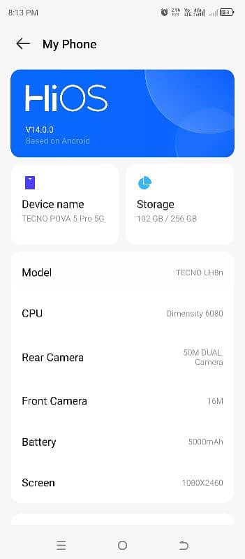 Tecno Pova 5 pro 5g 0