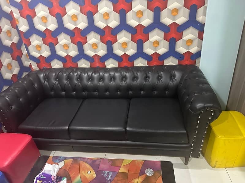 5 seater Leather Sofa for sale 2