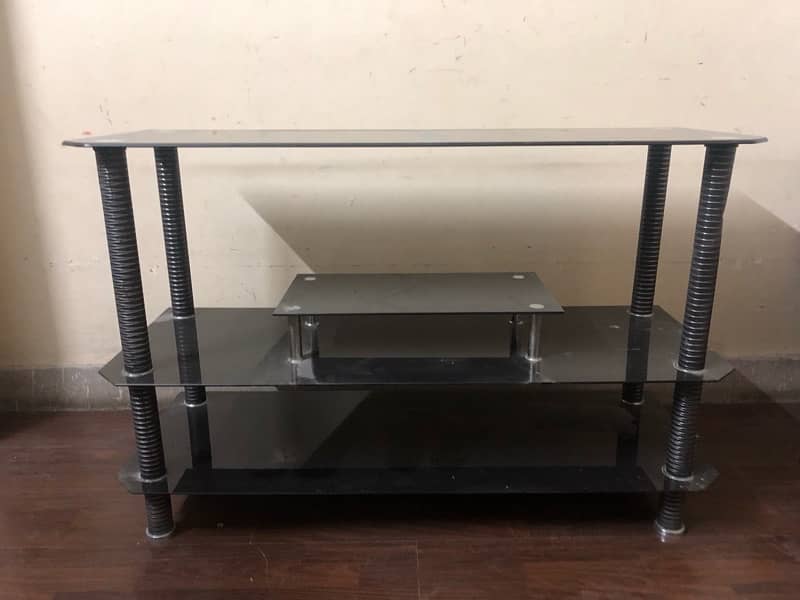 Glass TV stand 10/10 great condition 2