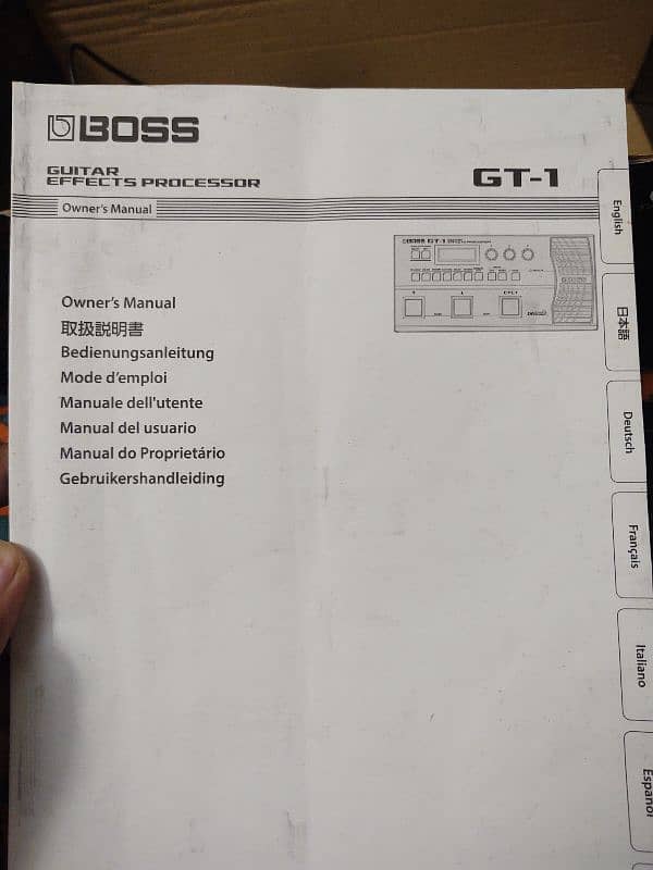 Boss GT-1 guitar effects processor 5