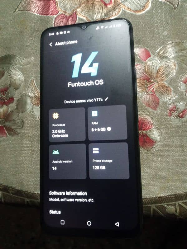 vivo Y17 6+6GB ram 128GB rom 5