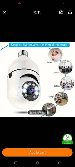 Smart Camera High Quality For Smart Light Bulb Security Camera