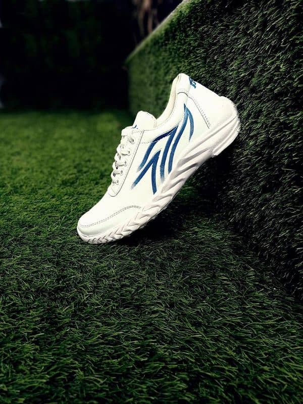 Men's Sneakers white with blue line 0