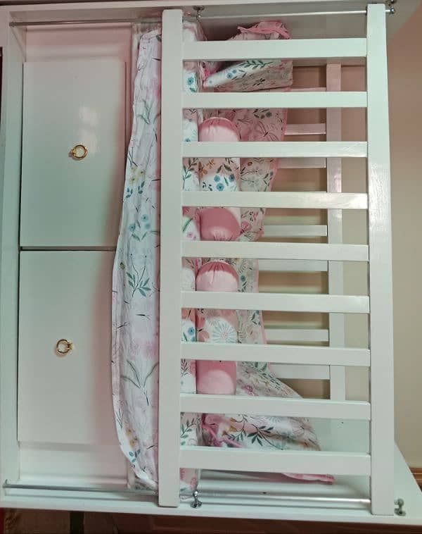 Baby Cot with Two Draws ( Deco Paint ) 0