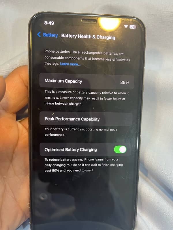 iPhone xsmax pta 64 gb 89 battery health 7