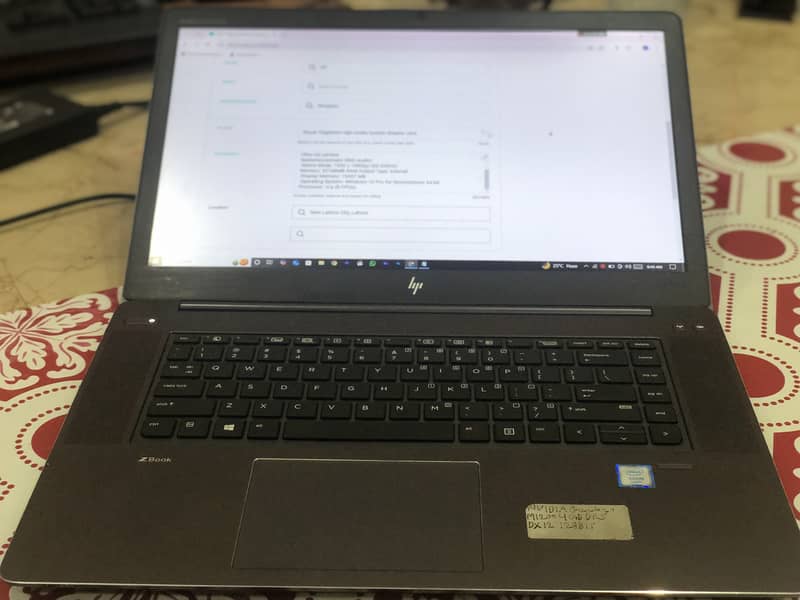 Zbook 32gbRam+4gb nvidia Quardo Graphic card i7 8th Gen 2