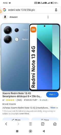 Radmi note 13 8+8 256