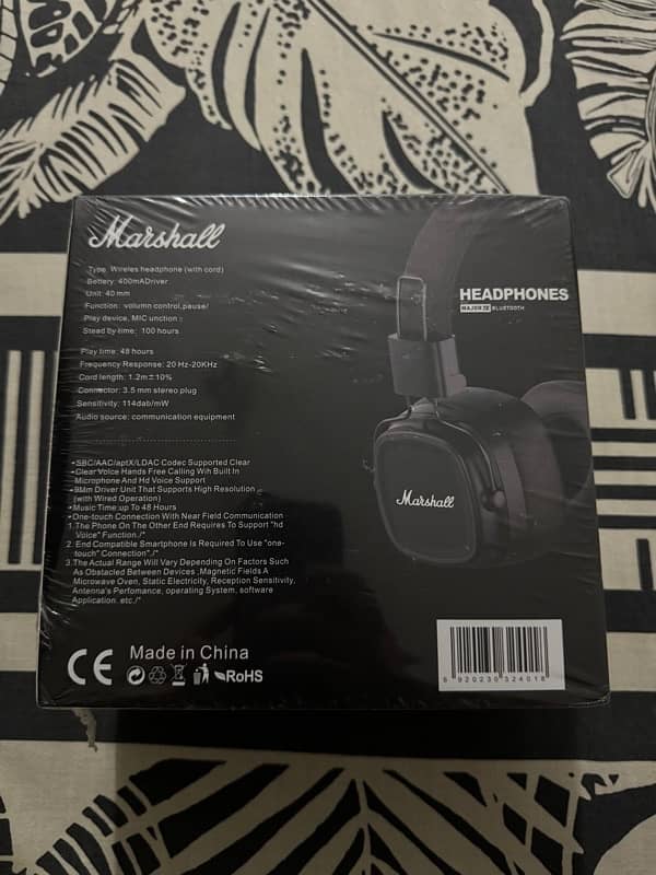 marshall major IV headphones box pack 2