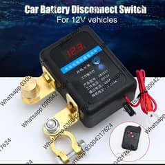 Remote Car Battery Disconnect Switch 12V 240A Kill Switch Automa