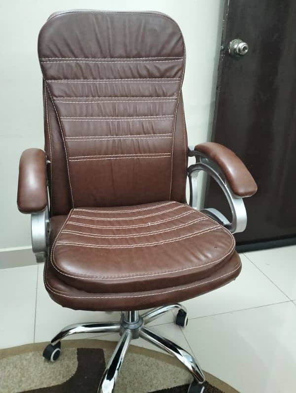 Brown Revolving Office/Home Chair for Sale 2