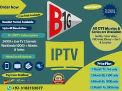 No1 & BEST iptv  B1G iptv 03102133877 free trail