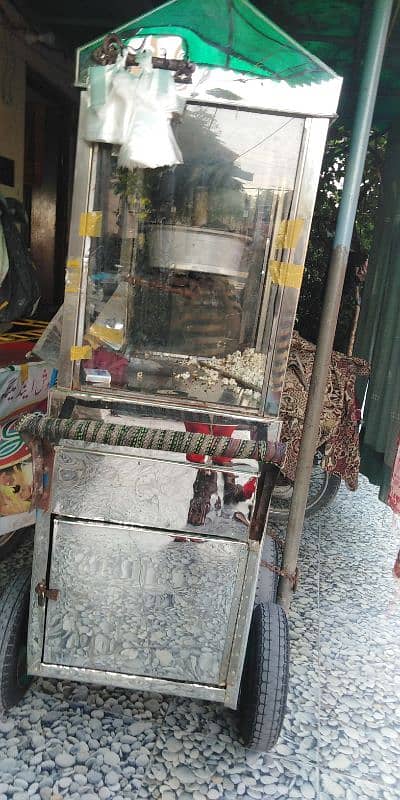 Pop corn Machine with Trolley 2