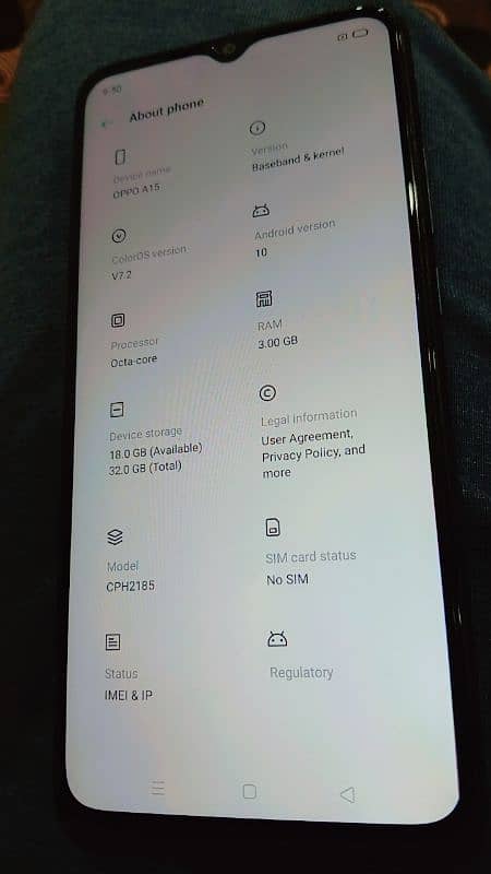 oppo A15 3gb 32gb 9