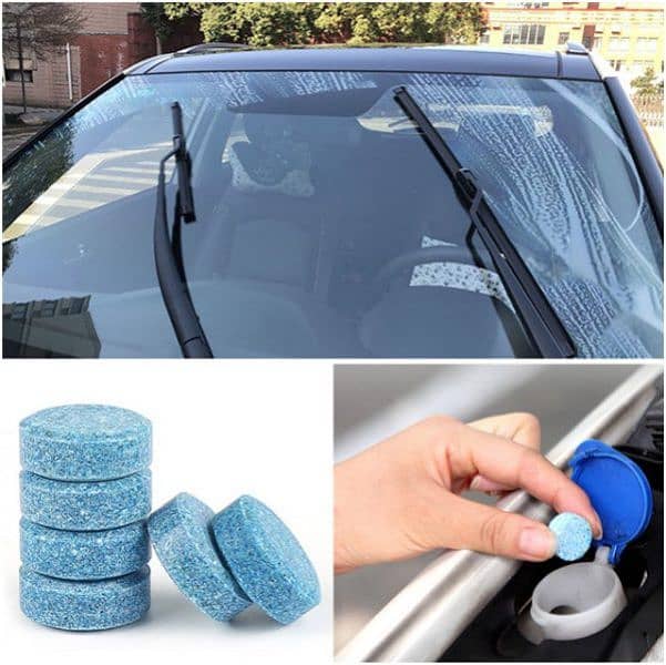 10pcs Car Windshield Cleaner Solid Cleaner Effervescent Tablet Glass 1