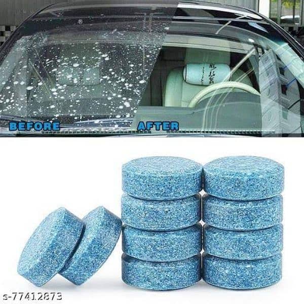 10pcs Car Windshield Cleaner Solid Cleaner Effervescent Tablet Glass 2