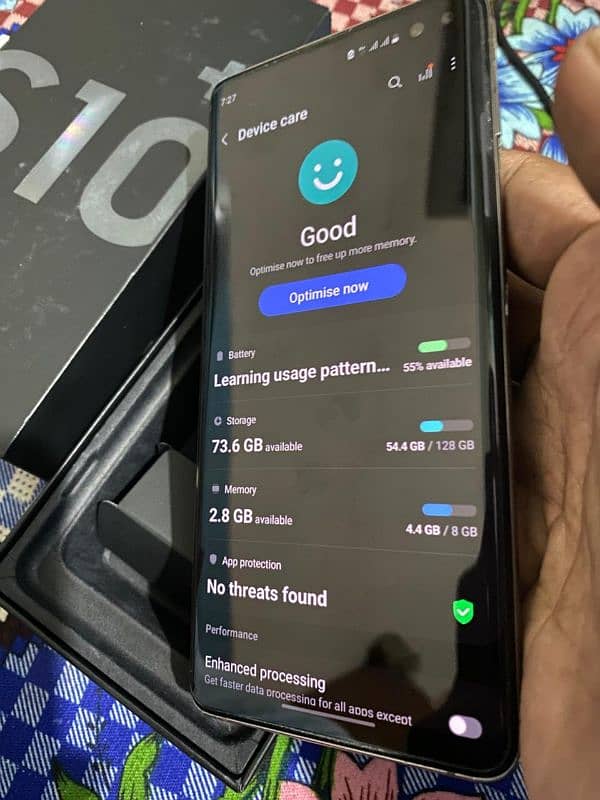 Samsung S10 plus official dual approved with box 4