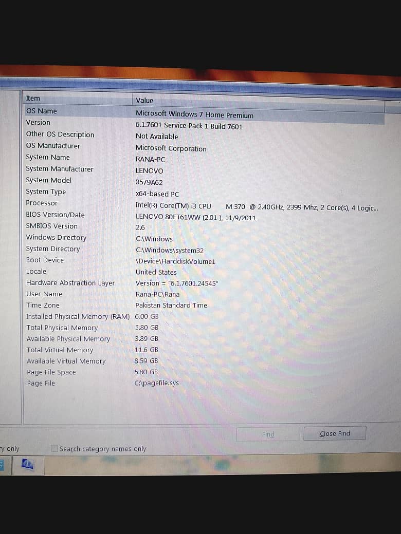 Lenovo i3 1stgen 6gb Ram 3