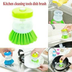 1 PC Dishwashing Brush With Soap Dispenser