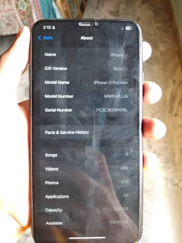 iPhone 11 Pro Max 256 gb battery health 90 15