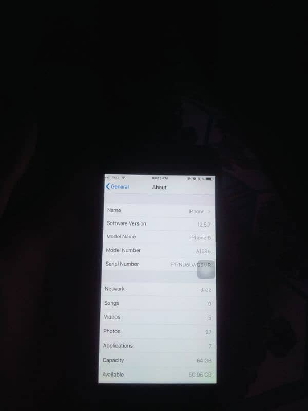 iphone 64gb or sim working ha 0