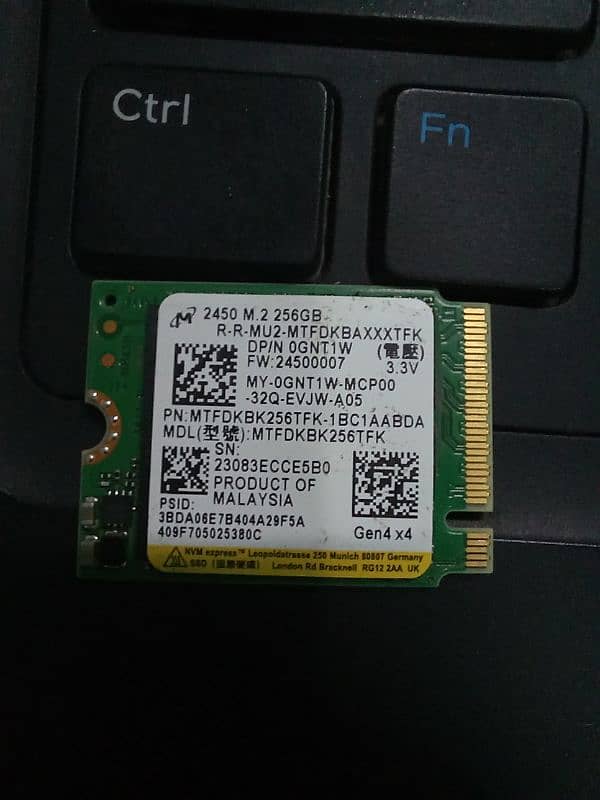 nvme m. 2, 256GB 0