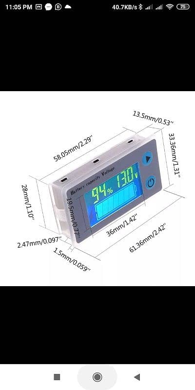 8-70V LCD EV bike Lithium Battery Capacity indicator 10