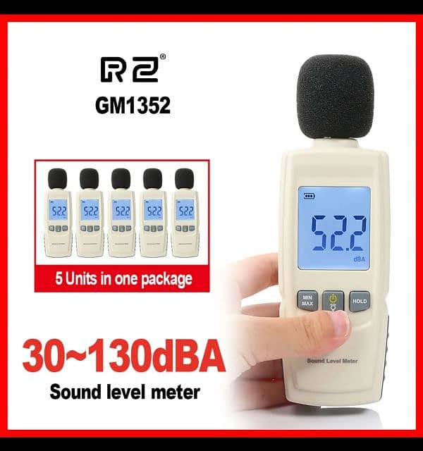 GM1352 sports Sound level meters Decibel meter logger Noise Audi 3