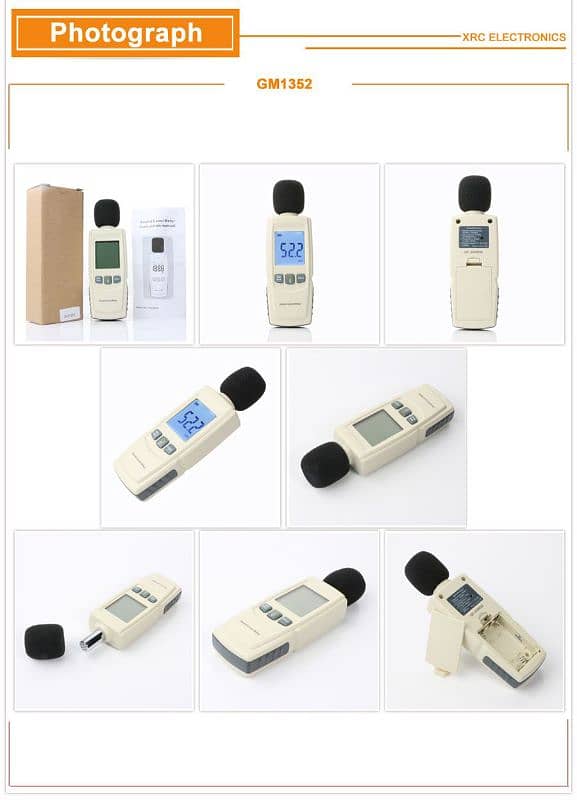 GM1352 sports Sound level meters Decibel meter logger Noise Audi 5