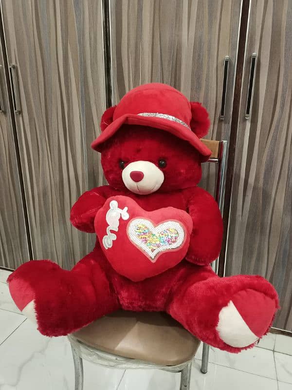 Red teddy bear big size 0