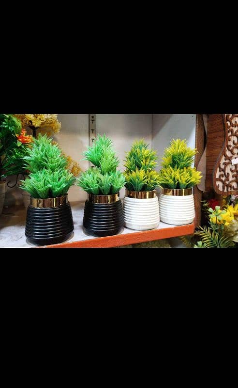 artificial flower pots 4