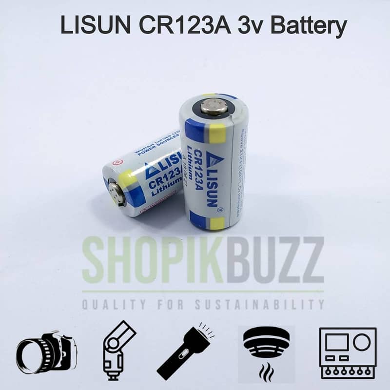 CR2 CR123 CR123A CR-P2 Battery Cell 3