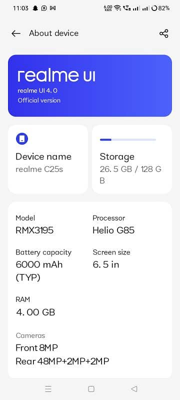 realme c25s good condition only kit no accessories 2