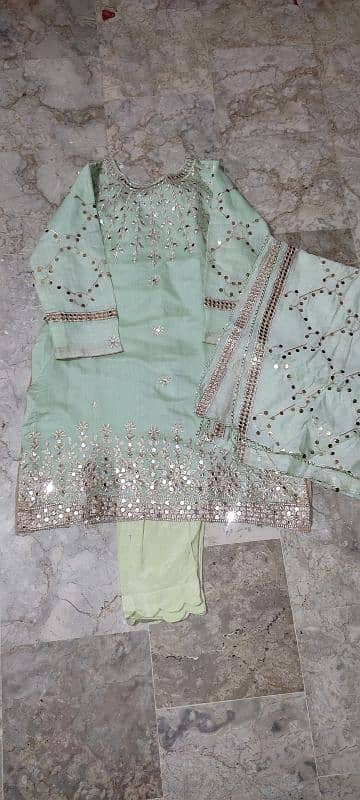 ladies fancy suits just 1 time wear in good condition 8