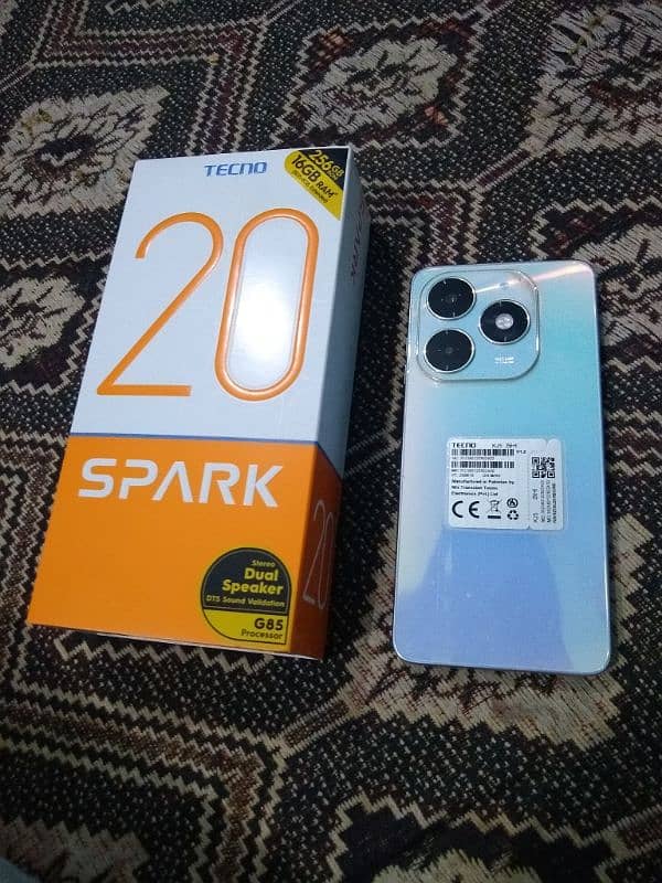 Tecno Spark 20 8+8gb 256gb box pack 15 day use 3