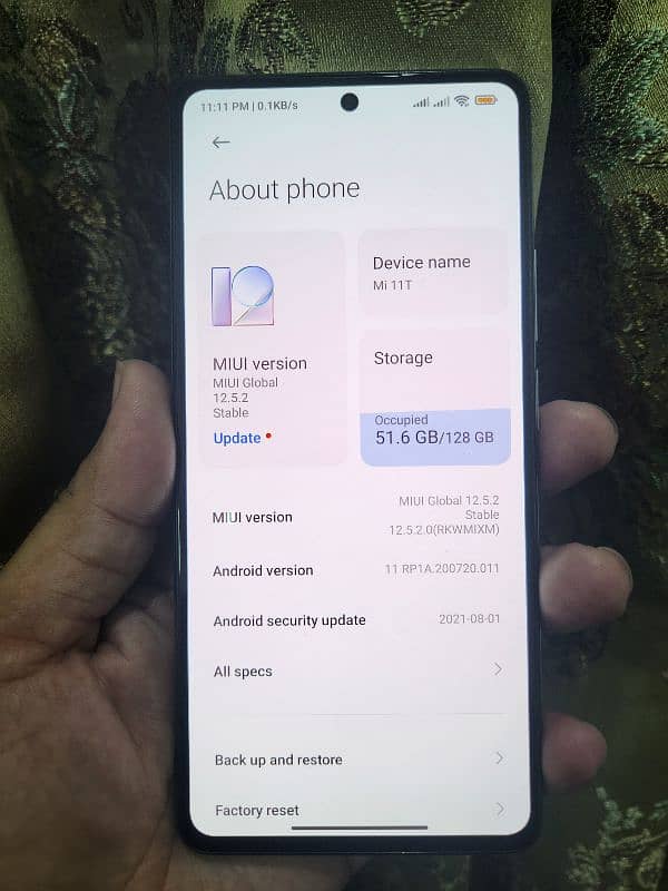 Xiaomi 11t 8/128 7
