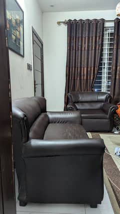 Sofa set brown