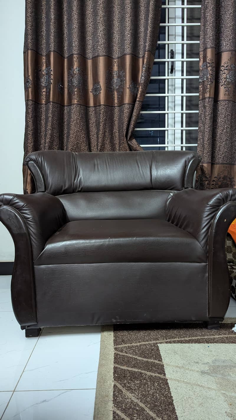 Sofa set brown 1