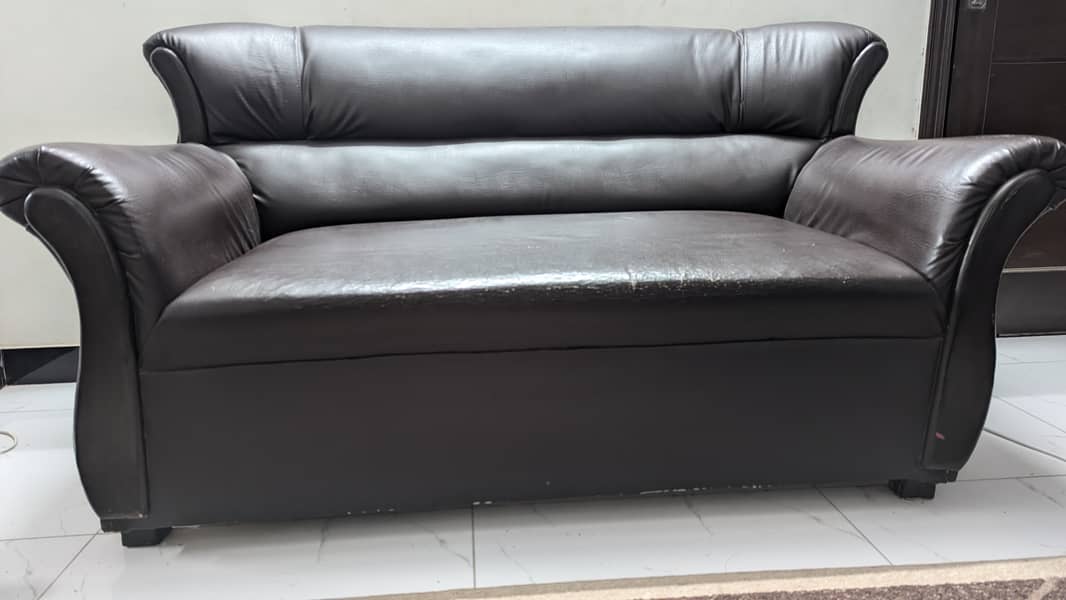 Sofa set brown 2