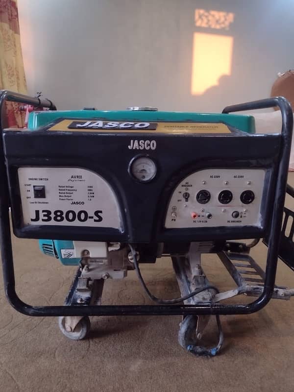 genrator jasco j3800s 5kva 7