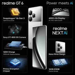 Realme GT6 16/512 Box pack available very limited stock