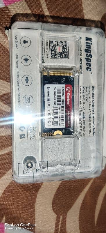 KingSpec M. 2 NVMe PCIe Gen 3.0 X4 SSD 512gb 2242 for laptop New 1